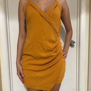 Mustard yellow Forever 21 dress